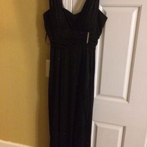 Fitted Black Evening Gown